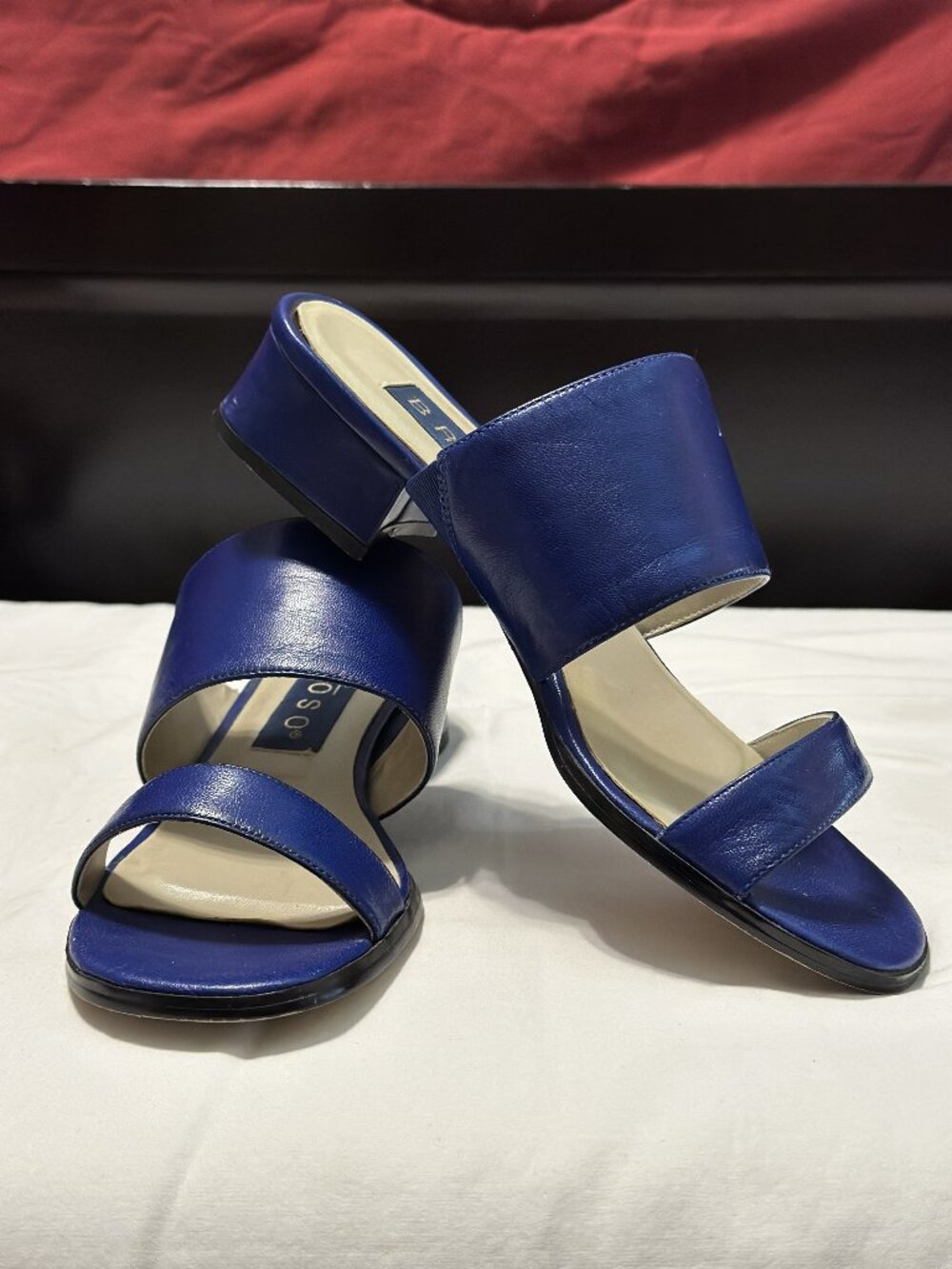 Brioso Womens Size 7Anne Blue Lapis Soft Kidskin Leather